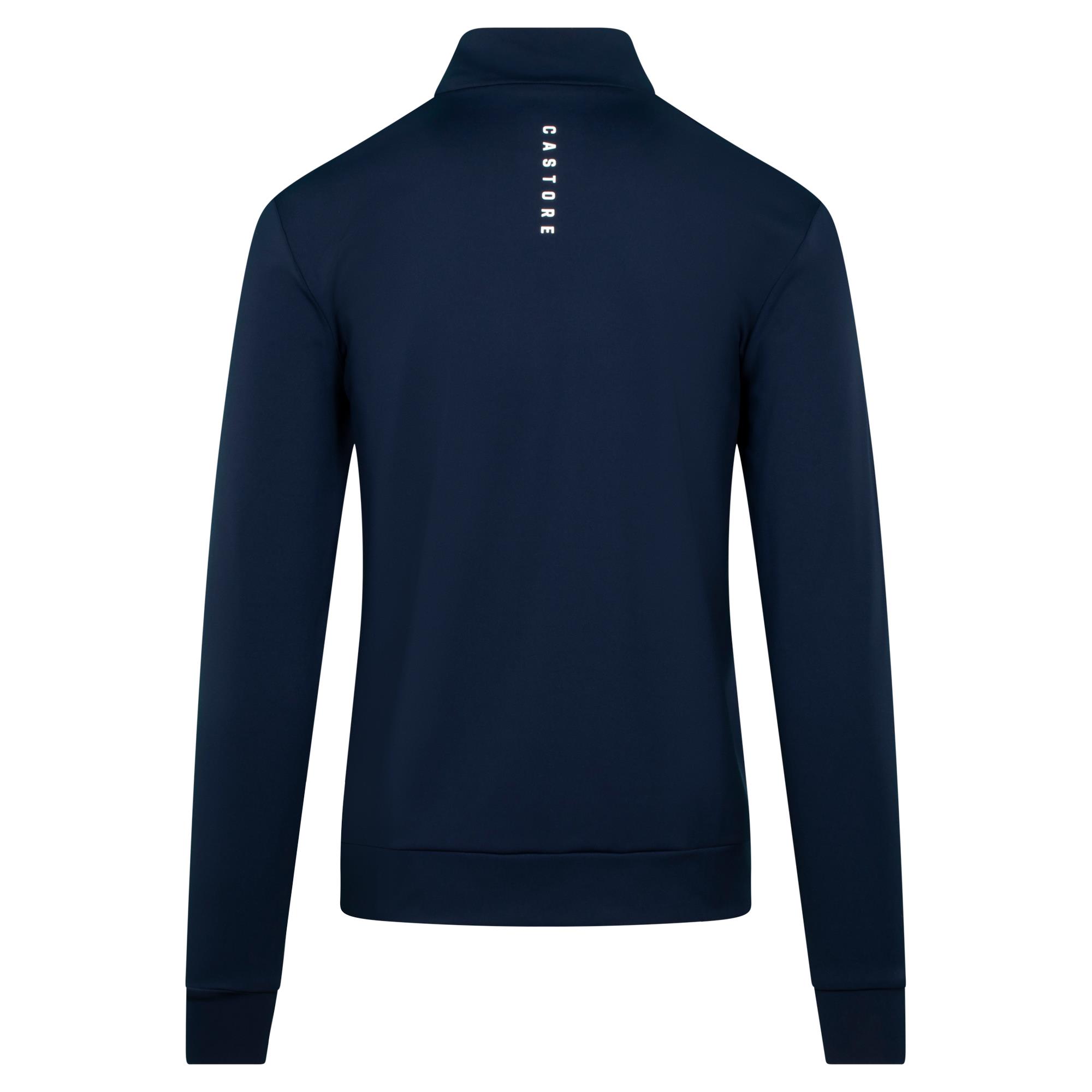 Castore Classic Zip Mock Neck Mens Golf Mid Layer Mid Night Navy